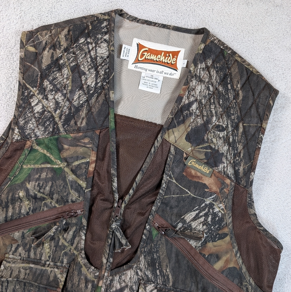 Gamehide Premium Pheasant Hunting Vest Size Large Camo‎ NWOT Camouflage